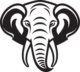 Elegant Elephant Vector Logo Icon Powerful Elephant Vector Logo Icon