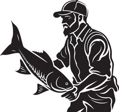 Fisherman Logo Icon for Your Business or Organization Fisherman Logo Icon for Your Website or App