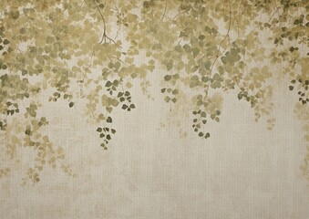 Vintage Canvas with Vines Texture Background