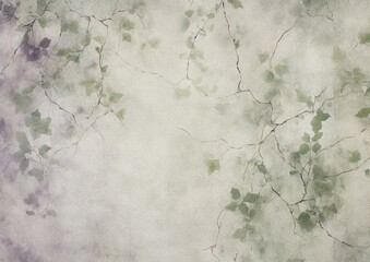 Vintage Canvas with Vines Texture Background