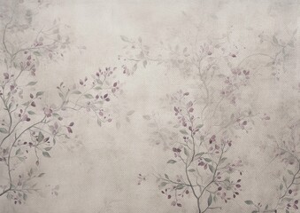 Obraz na płótnie Canvas Vintage Light Violet Floral Paper Texture Background