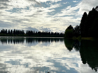 Beautiful Lake view aroung Twizel in Canterbury region
in New Zealand