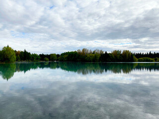 Beautiful Lake view aroung Twizel in Canterbury region
in New Zealand