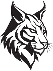 Simplistic Wildcat Excellence Black Logo Icon Graceful Prowler Majesty Emblematic Symbol