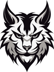 Graceful Prowler Majesty Emblematic Design Lynx Emblem of Freedom Black Vector Logo