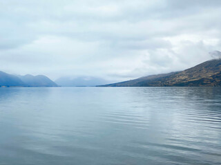 Beautiful view of Lake Ohau in South Island of New
Zealand