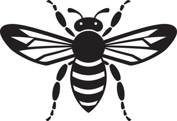 Wildlifes Mighty Defender Vector Symbol Emblematic Hive Guardian Hornet Icon