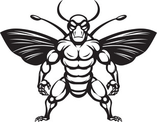 Wild Beauty of the Hive Black Logo Minimalistic Hive Majesty Monochrome Symbol