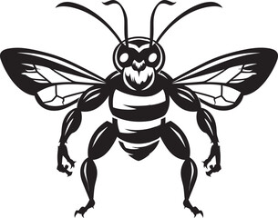 Emblematic Insect Excellence Mighty Art Regal Defender Hornet Emblem Design