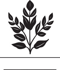 Urban Green Oasis Stylish Pottery Icon Minimalistic Botanical Emblem Logo Symbol