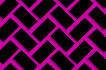 Mockup of a stack of black business cards arranged in rows on a lilac textured paper background.