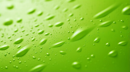 A vibrant green frame with a subtle polka dot pattern and a scalloped edge