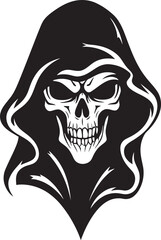 Simplistic Harbinger of Eternity Grim Icon Reaper of Souls Emblematic Logo Art