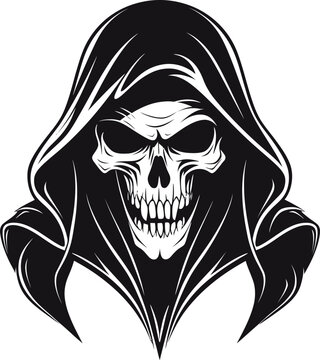 recommend clip art: Noble Keeper of Souls Black Emblematic Icon Embrace of Darkness Iconic Reaper Emblem