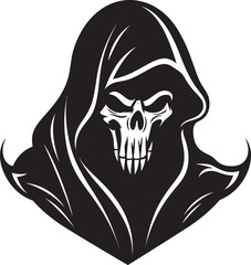 Regal Conductor of Souls Emblematic Design Souls Serenity in Black and White Emblematic Emblem