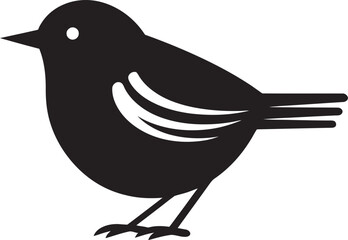 Iconic Avian Serenade Modern Vector Symbol Birds Nest of Majesty Black Emblem Design