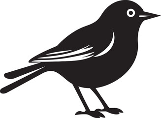 Regal Serenade Excellence Monochromatic Emblem Serenitys Avian Lullaby Emblematic Logo Art