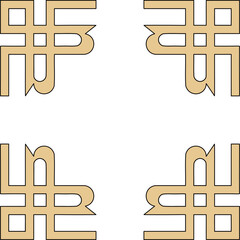 Luxury festive Chinese oriental traditional culture premium classical decoration red gold line art design vector illustration. Covers, greeting cards, logos, packaging, posters, backgrounds -Greeting 