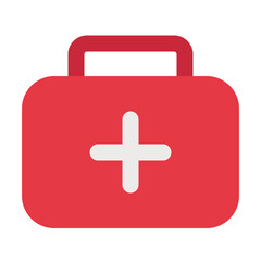 Fototapeta premium First aid kit flat icon