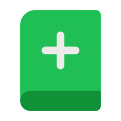 Fototapeta premium Medical Book flat icon