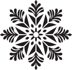 Timeless Frost Excellence Black Logo Art Simplistic Snow Silhouette Emblematic Icon