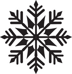 Emblematic Serenade in Black Logo Symbol Timeless Frost Majesty Modern Snowflake Emblem