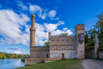 Dampfmaschinenhaus building view in Babelsberg Park of Germany
