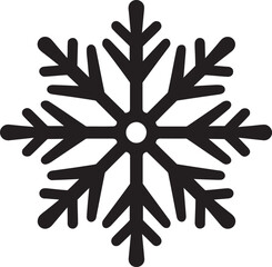 Emblem of Winters Beauty Minimalist Design Noble Guardian of Snowfall Monochrome Emblem