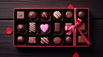 Chocolate Box Package For Happy Valentine's Day