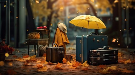 concept of traveling and nature - obrazy, fototapety, plakaty
