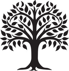 Noble Emblem of Woodlands Emblematic Art Elegant Tree Ambassador Stylish Tree Symbol