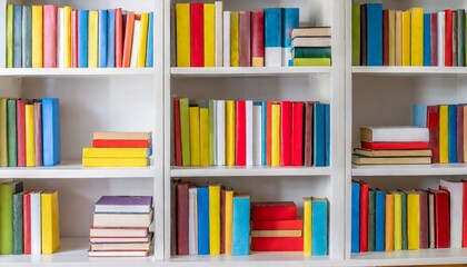 Fototapeta premium library with books