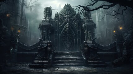 Gloomy gothic gate