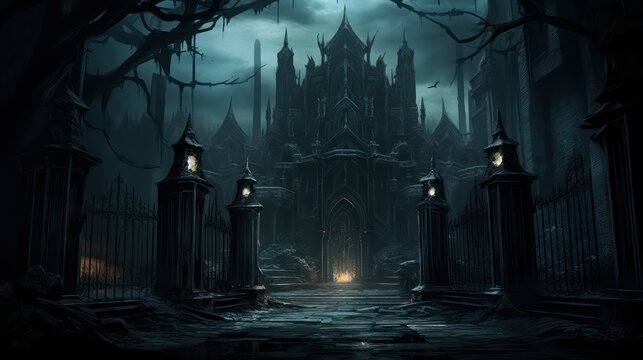 Gloomy gothic gate