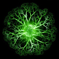 Ethereal Luminous Neural Network Tree.