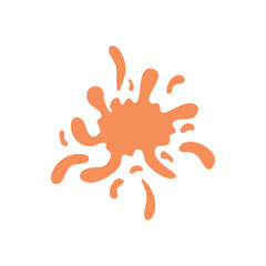 Colorful paint splatters.Paint splashes set.