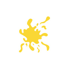 Colorful paint splatters.Paint splashes set.