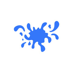 Colorful paint splatters.Paint splashes set.