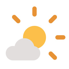 Cloudy flat icon