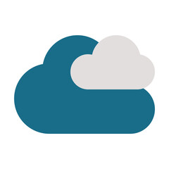Cloudy flat icon