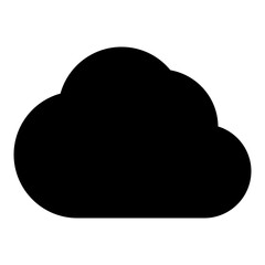 Cloud glyph icon