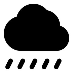 Rain glyph icon