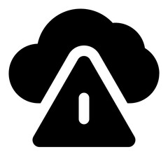 Weather alerts glyph icon
