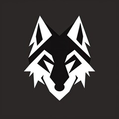 Obraz premium wolf head - geometric logo template