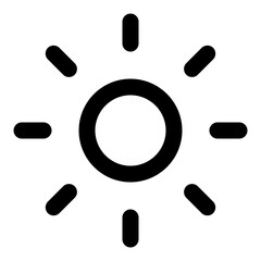 Sun line icon