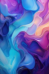 Obraz premium Fond d'écran abstrait de texture de fond irisé avec des détails fluides, hyper réaliste. IA générative, IA