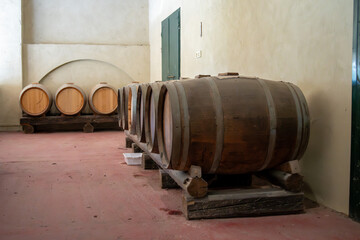 Balsamico vinegar casks in Italy