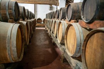 Balsamico vinegar casks in Italy