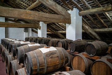 Balsamico vinegar casks in Italy