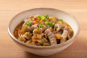 もつ煮込み　(豚白もつ　味噌煮込み)